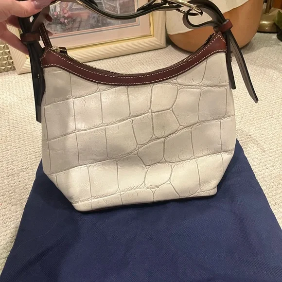 Dooney & Bourke Embossed Leather Shoulder Bag - Picture 3 of 7